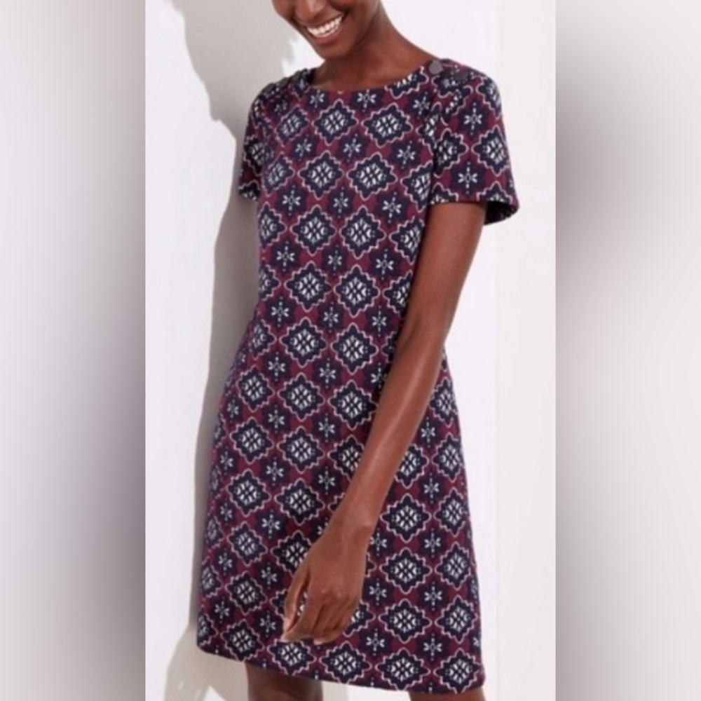 Loft Outlet Quilted Shift Dress size Small